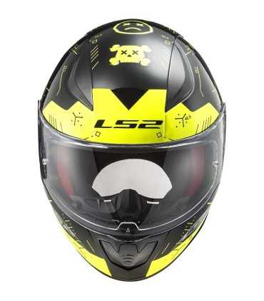 LS2 FF353 Rapid Player black matt yellow helmet