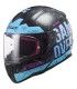 LS2 FF353 Rapid Player black matt blue helmet