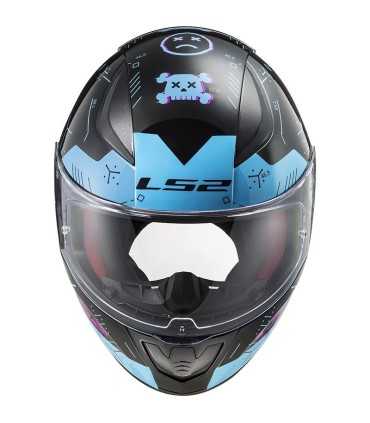 Casco LS2 FF353 Rapid Player nero opaco blu