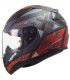 LS2 FF353 Rapid Xtreet black matt red helmet