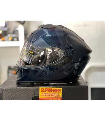 Casque intégral Scorpion Exo 1400 Carbon air Evo Cerebro bleu