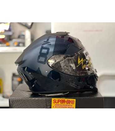 Casco integrale Scorpion Exo 1400 Carbon air Evo Cerebro blu