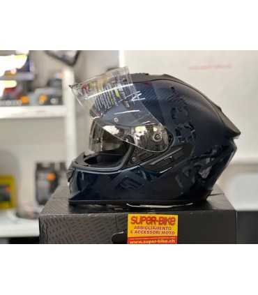 Casco integrale Scorpion Exo 1400 Carbon air Evo Cerebro blu