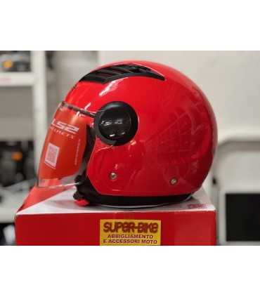 Casco scooter LS2 OF562 Airflow rosso