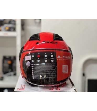 Casco scooter LS2 OF562 Airflow rosso