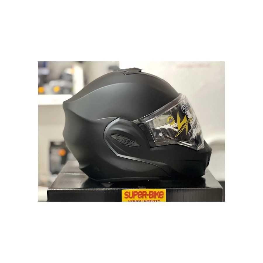 Scorpion Exo-Tech Evo Solid Matt Black Modular Helmet - New! Fast