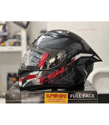 Casque moto Cgm 316x Speed Spray rouge