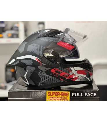 Casque moto Cgm 316x Speed Spray rouge