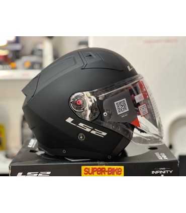 Casco jet LS2 OF603 Infinity 2 nero opaco