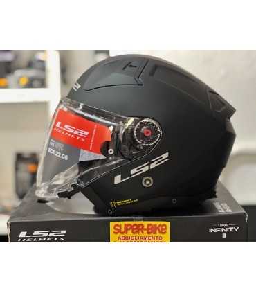 Casco jet LS2 OF603 Infinity 2 nero opaco