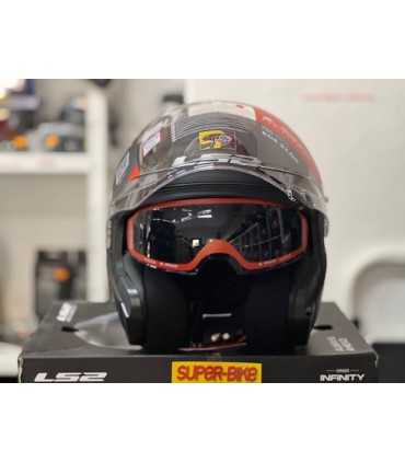 Casco jet LS2 OF603 Infinity 2 nero opaco