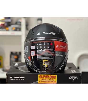 Casco jet LS2 OF603 Infinity 2 nero opaco