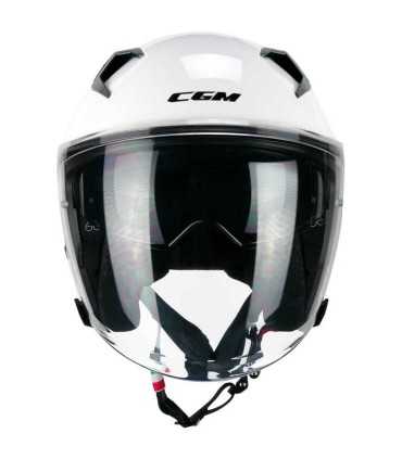 Casco jet Cgm 127A Deep bianco