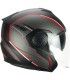 Casco jet Ska-P 1 DH Tour Race rosso opaco