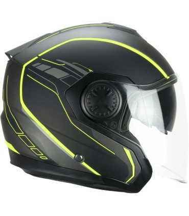 Casque jet Ska-P 1 DH Tour Race jaune matt