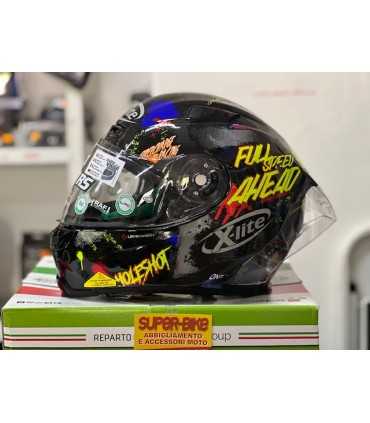 Casco integrale X-lite X-803 Rs Ultra Carbon Holeshot giallo