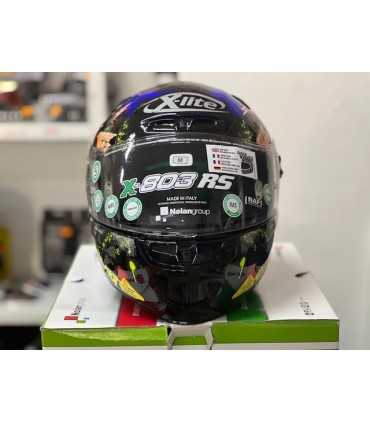 Casco integrale X-lite X-803 Rs Ultra Carbon Holeshot giallo