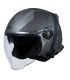 Motorcycle Jet Helmet with Integrated Bluetooth Origin Palio Hyper 2.0 BT titanium matt