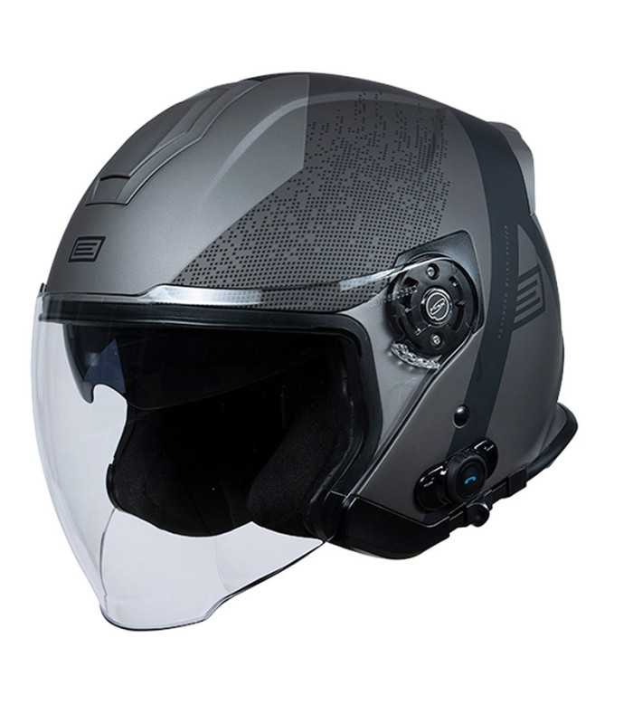 Casco Moto Jet con Bluetooth Integrato Origine Palio Hyper 2.0 BT t