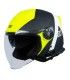 Moto Jet Helmet with Integrated Bluetooth Origin Palio Hyper 2.0 BT yellow matt