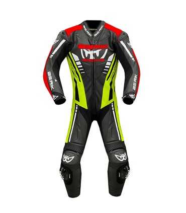 Berik GP Race yellow red leather suit