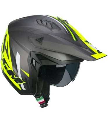 Casco jet CGM 155X Rush Sprint giallo