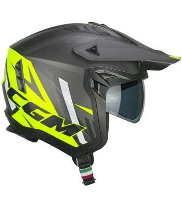 Casco jet CGM 155X Rush Sprint giallo