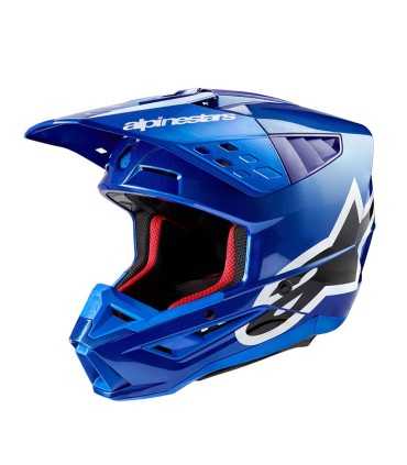 Casco motocross Alpinestars SM5 Corp blu