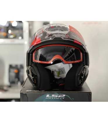 Casque modulaire LS2 FF906 Advant Sport bleu rouge