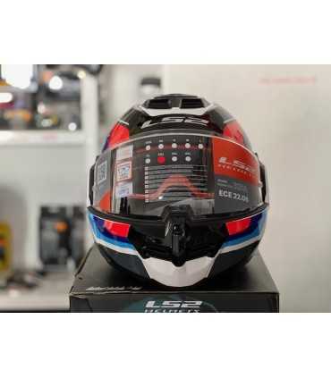 Casque modulaire LS2 FF906 Advant Sport bleu rouge