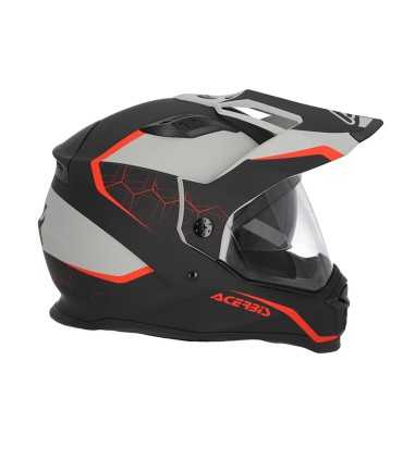 Acerbis Reactive schwarz rot Motorradhelm