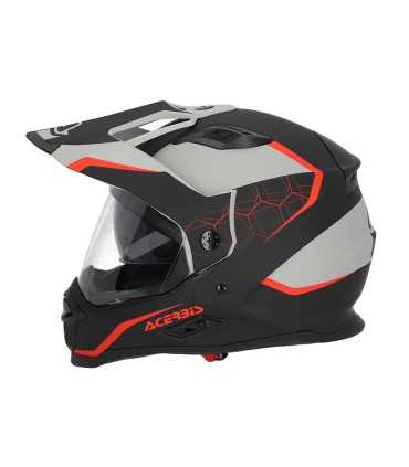 Acerbis Reactive schwarz rot Motorradhelm