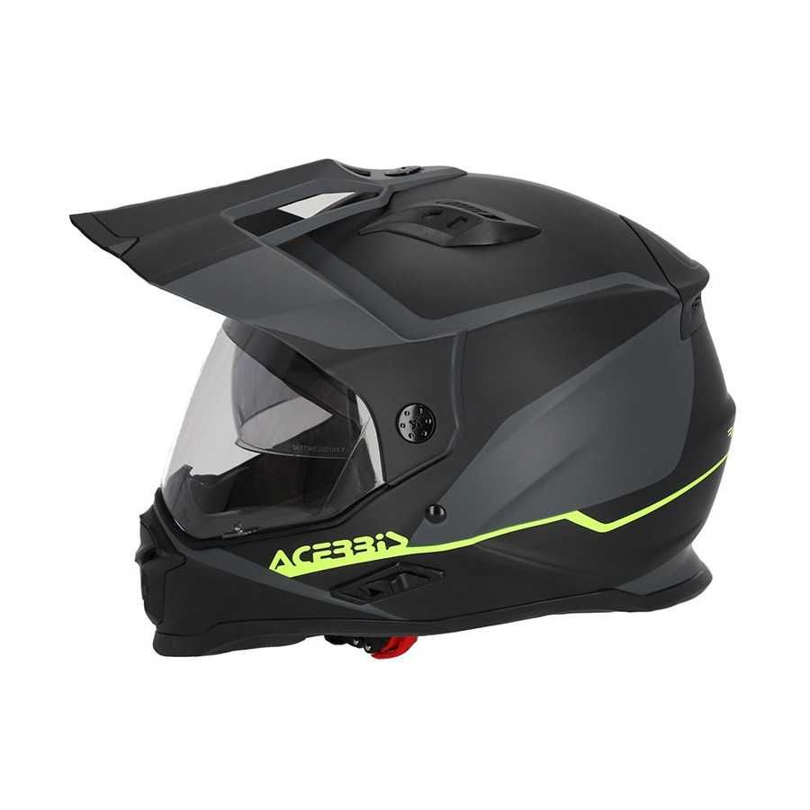 Casco Moto Acerbis Reactive nero grigio