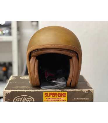 Casque jet Premier Vintage Evo Bos Bm brown