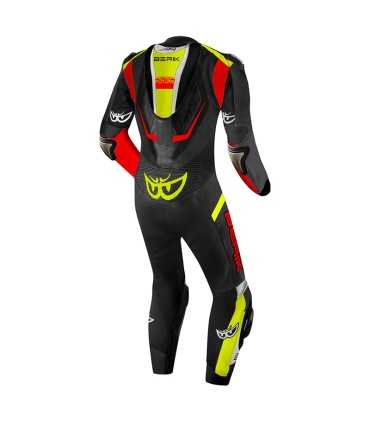 Berik Kangaroo mix black red yellow leather suit