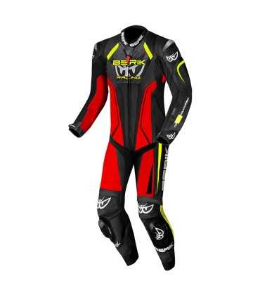 Berik Kangaroo mix black red yellow leather suit