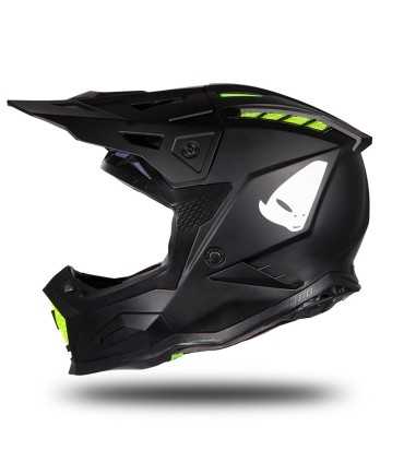 UFO Echus black matt cross helmet