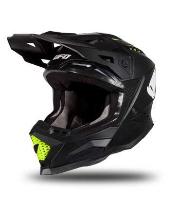 Casco cross UFO Echus nero opaco