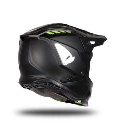 Casco cross UFO Echus nero opaco