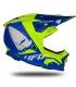 Casco cross UFO Echus blu giallo