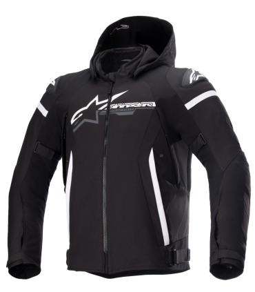 Motorradjacke Alpinestars Zaca wp schwarz weiss