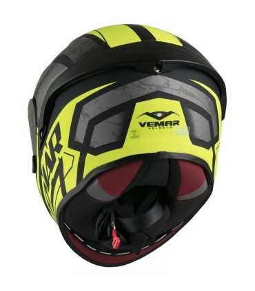 Casco Vemar Hurricane Racing Claw giallo