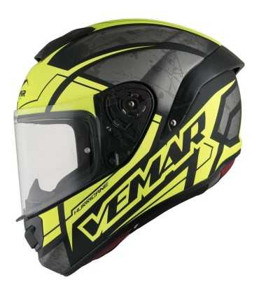 Casco Vemar Hurricane Racing Claw giallo