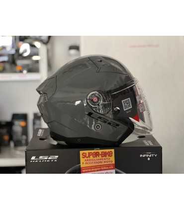 Casco jet LS2 OF603 Infinity 2 grigio nardo