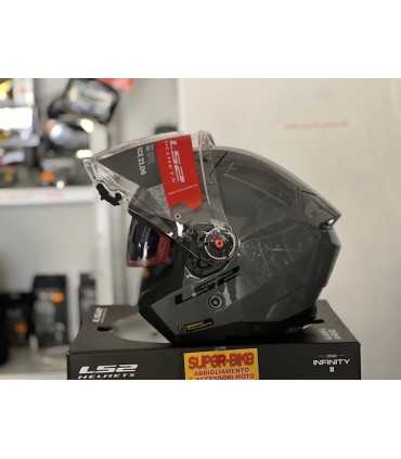 Casco jet LS2 OF603 Infinity 2 grigio nardo