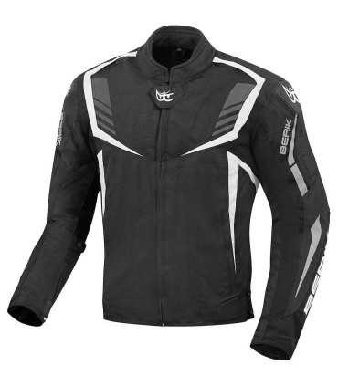 Veste moto Berik 2.0 NJ-183330 CE noir blanc