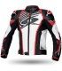 Giacca in pelle moto Spyke Aragon Racing rossa