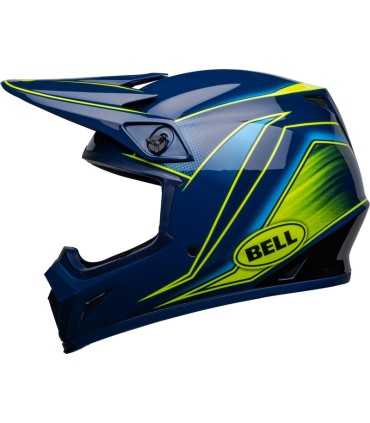 Casco Cross Bell MX-9 Mips Zone Navy/Retina