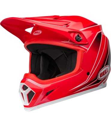 Casco Cross Bell MX-9 Mips Zone rosso