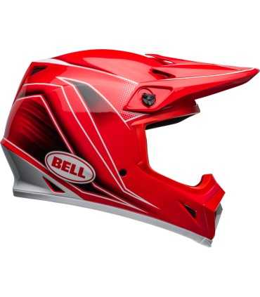 Casco Cross Bell MX-9 Mips Zone rosso